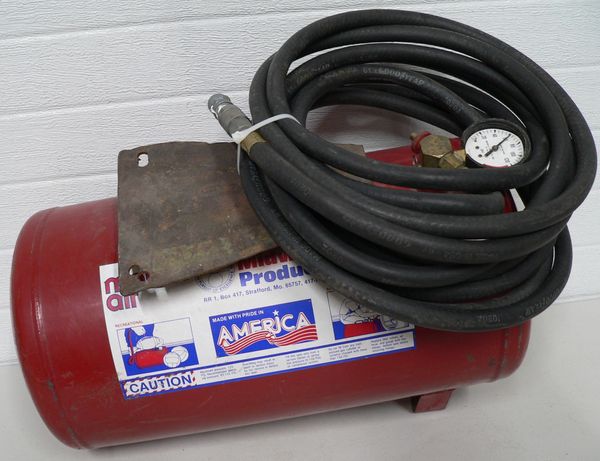 Mobile Air Tank with Approximately 20' of Heavy Duty Goodyear Hose and Air Chuck