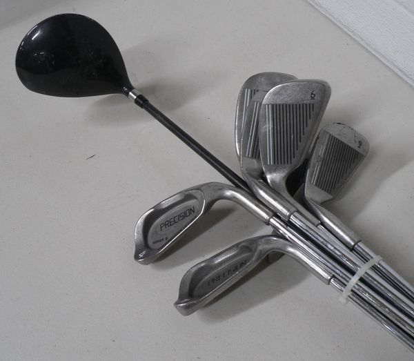 virkelighed disharmoni Skifte tøj 11 Piece Golf Clubs Featuring Precision, Apollo, Nomad,Ram Golden Tour |  Jolly Pack Rat Quality Second Hand Internet Store