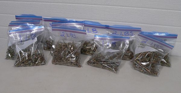 Bags of New Mixed Drywall Construction Screws