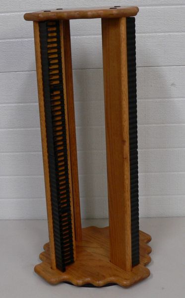 Oak Rotating 200 CD Holder/Storage