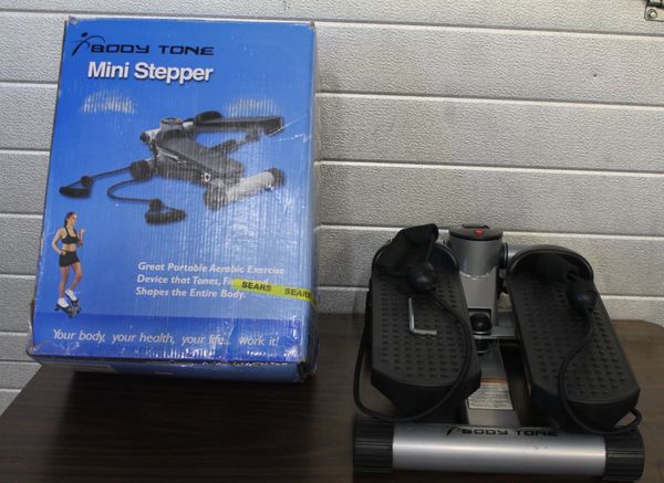 Body Tone Deluxe Mini Stepper with Upper Body Cords