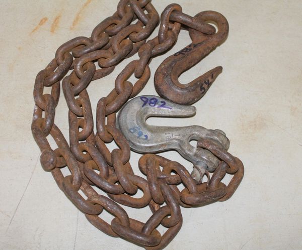 5 1/2 Feet of 5/16" Chain with Hooks