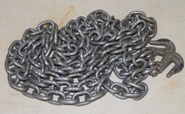 12 Feet 1/4" Chain With Hooks