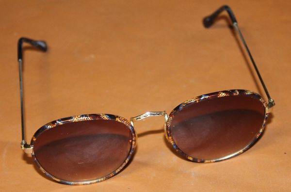 Fancy Gold Framed Polarized Sunglasses