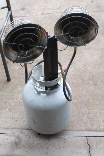 Double Burner Tank Mounted Propane Heater With Tank