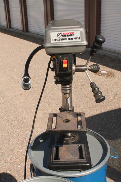 Central Machinery 5 Speed Bench Drill Press With Light