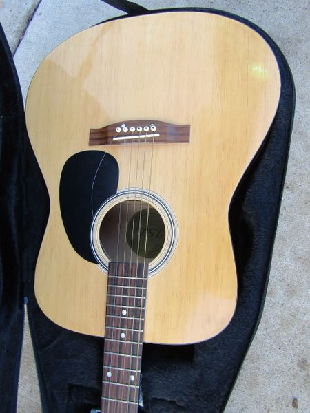 JSL 6 String Acoustic Guitar With Case