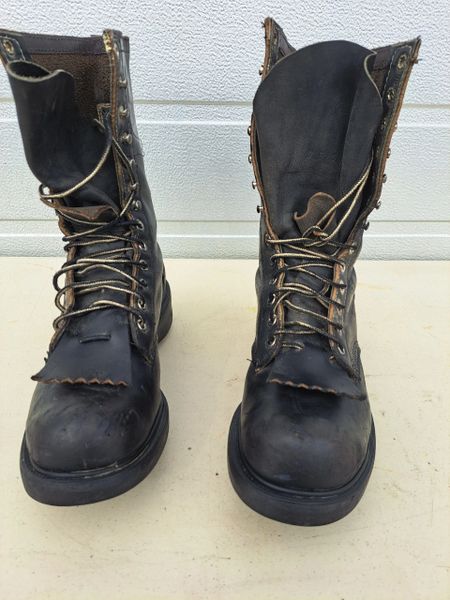 Vintage Baileys Cork Caulk Spiked Logging Boot