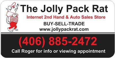 The Jolly Pack Rat Second Hand Internet & Auto Sales Store