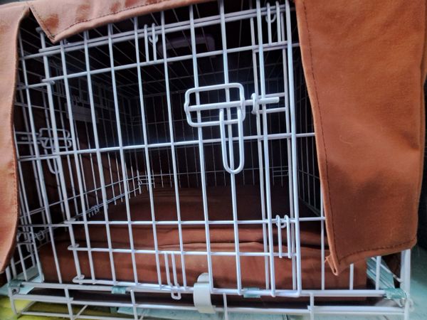 Metal Cage/Kennel w/ Custom Cover and Deluxe Pad