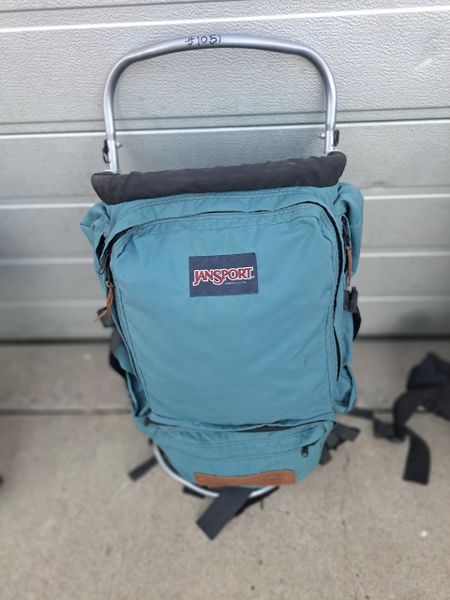 Vintage Blue Jansport External Frame Backpack - $65 (Polson)