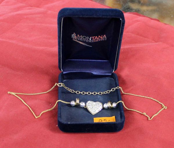 Montana Silversmiths Heart and Beads Necklace