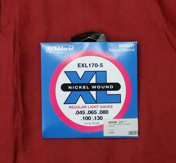 D'Addario EXL 170-5 Nickel Wound Bass Guitar Strings