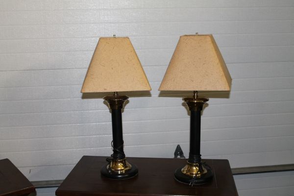 Pair 27" Side Table Desk LAMPS