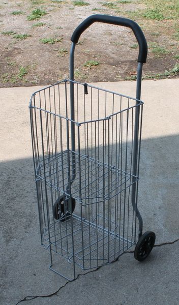 Collapsible Shopping Cart with a Shelf