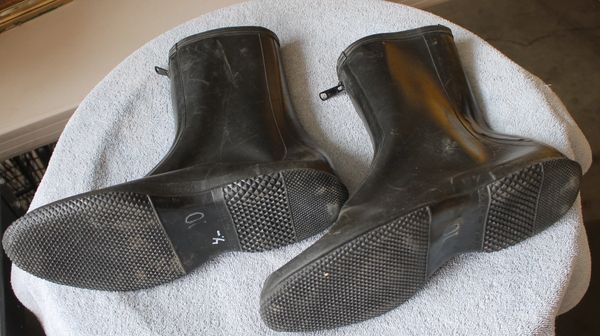 Black Rubber Galosh Boot