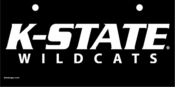 K-State Wildcats White on Black