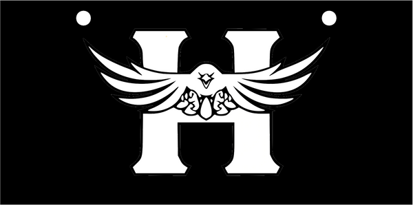 Hutchinson Salt Hawk White on Black