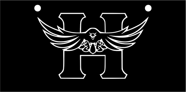 Hutchinson Salt Hawk White on Black