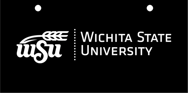 Wichita State Logo White on Black