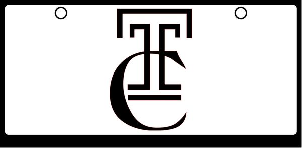 Trinity Catholic "TC" Black on White