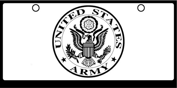 US Army Seal Black on White