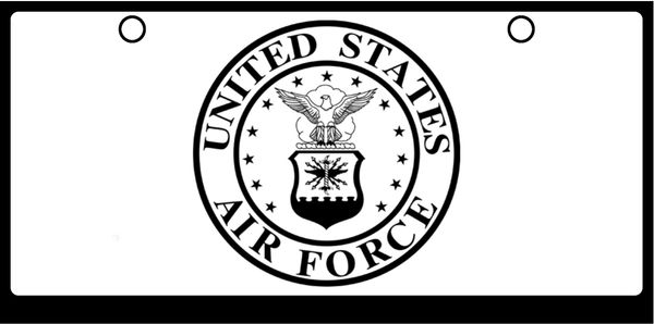 US Air Force Seal Black On White