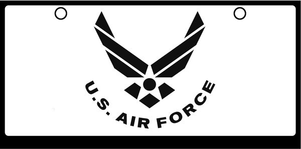 US Air Force Wings Logos Black on White