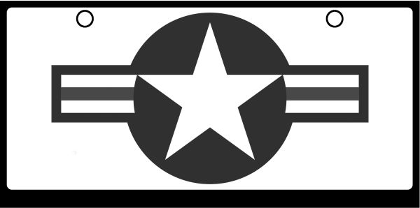 Air force logo shop black and white