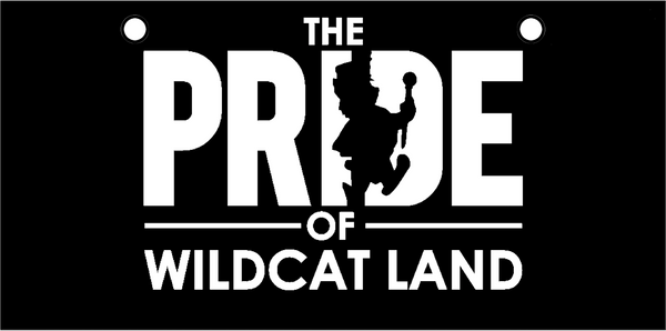 KSU BAND Pride of Wildcat Land White on Black