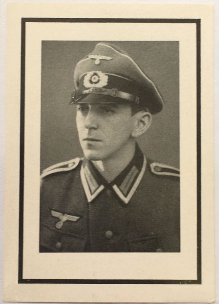 Feldwebel Josef Baumeister served in a Grenadier Regt. KIA August 1943