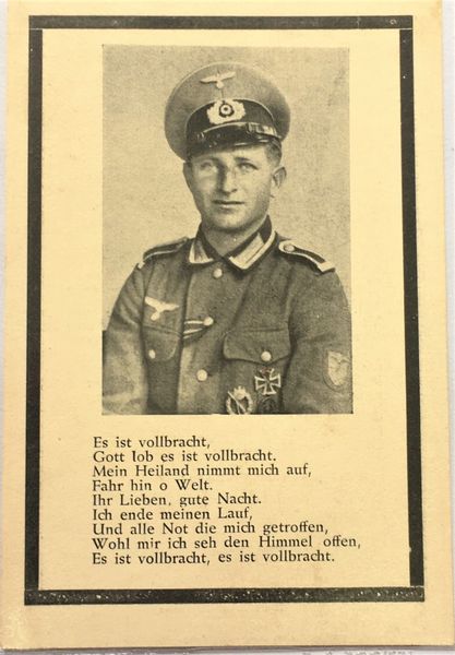 A highly decorated NCO ...Uffz. Konrad Coen served in a Geschütze Regiment