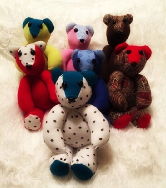 Handmade Memory Bear Made With Loved Ones Clothing Keepsake Teddybear  Memorial