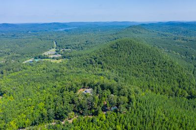 View looking North towards Uwharrie National Forest, Lake Tillery, and Morrow Mountain State Park