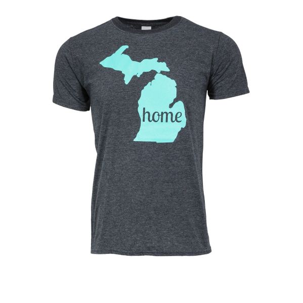 Michigan Map Home T-Shirt - Michigan Home Shirt - Home Shirt - MADE IN MICHIGAN!