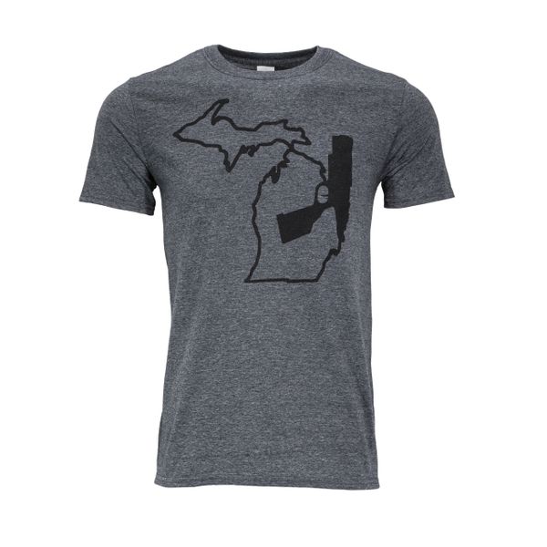 Michigan Gun T-Shirt - Michigan Gun - Michigun - Michigan Shirt - Gun Shirt - Michigan Pride - 2nd Amendment - MADE IN MICHIGAN!