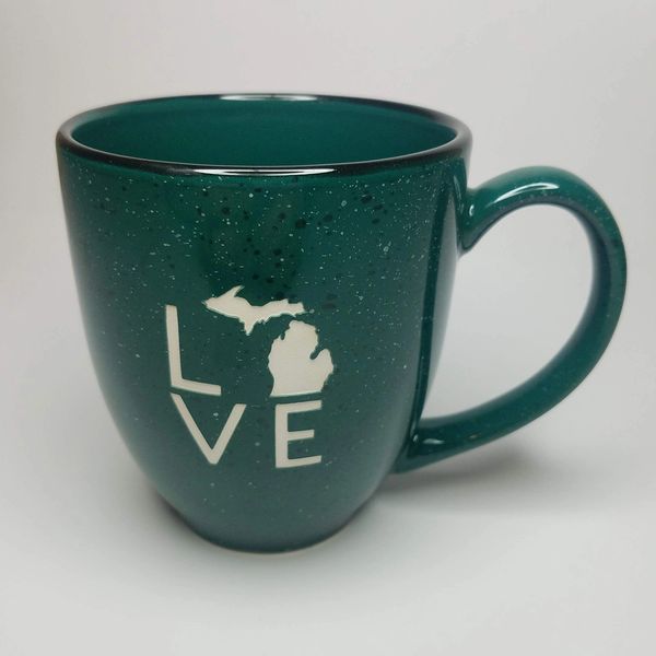 Speckled Bistro Love Michigan Coffee Mug-