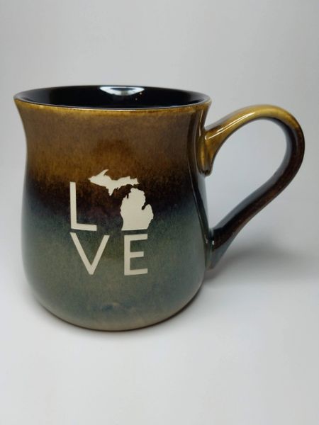 Rustic Tavern Love Michigan Mug