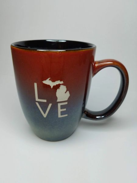Rustic Bistro Love Michigan Mug