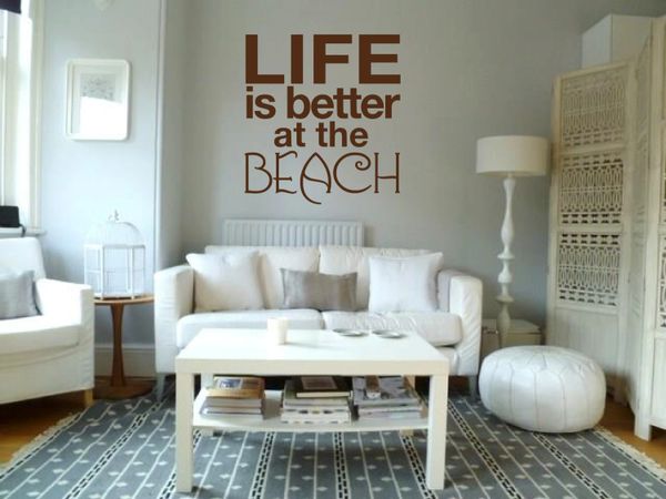 Life is better at the beach Wall Decal