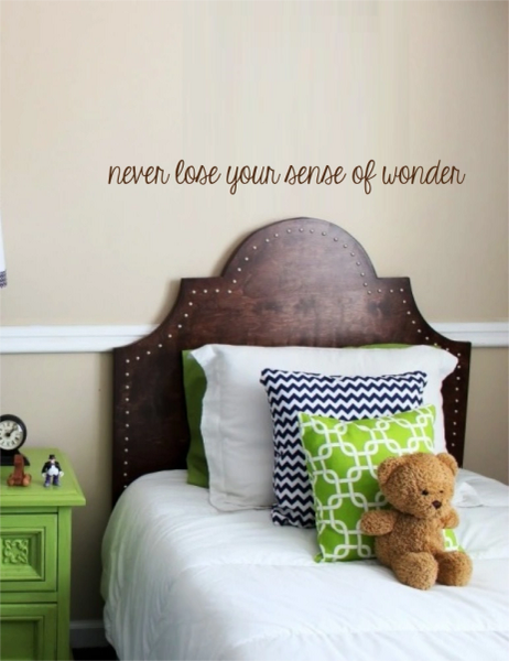 Never lose your sense of wonder Wall Decal