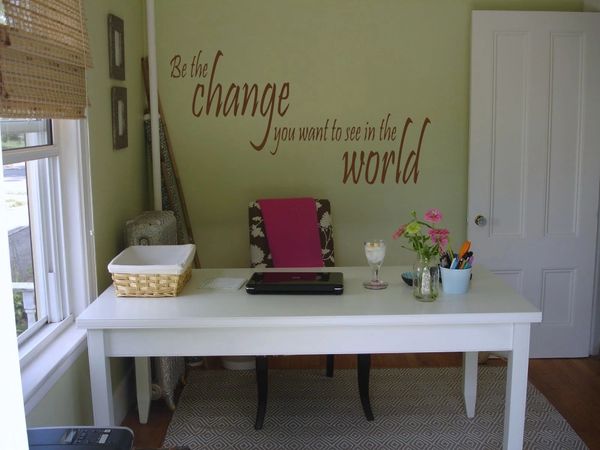 Be the change you want the world to see Wall Decal