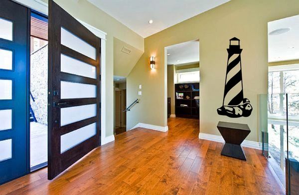 Light house with swirl on rocks Wall Decal