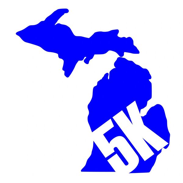 Michigan Run - MiRun - 5K Run - Running Decal