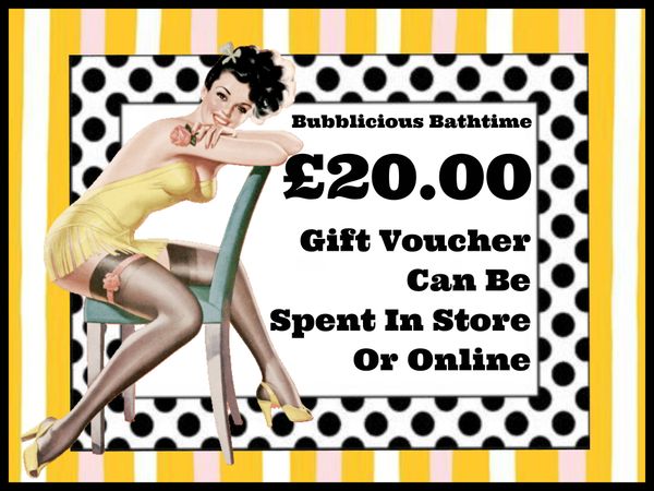 Bubblicious Bathtime - £20.00 Gift Voucher (Posted via Royal Mail)