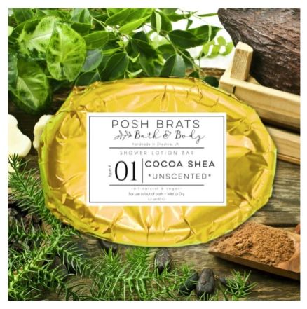 Cocoa Shea (unscented) Shower Lotion Bar