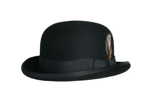 Deluxe Morfelt Derby Hat in Black #NHT31-01