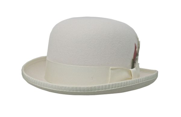 Deluxe Morfelt Derby Hat in Ivory #NHT31-71