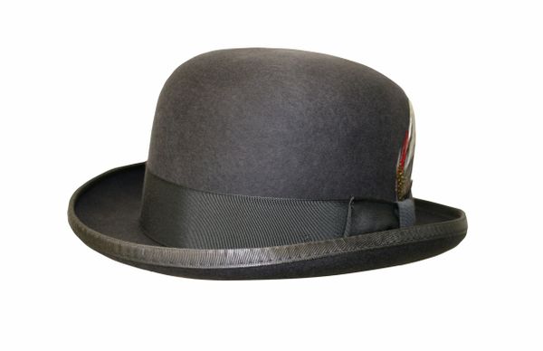 Deluxe Morfelt Derby Hat in Steel Grey #NHT31-02