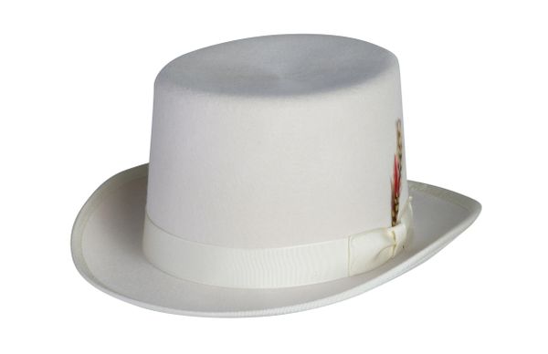 ivory top hat topper tophat top hats top hat ivory topper Nethats Hats Men s Hats Top Hats Derby Hats Fedora Hats